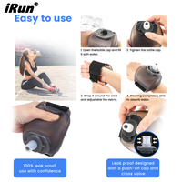 Bouteille d'eau portable en silicone pour le sport, la course et le cyclisme, à porter au poignet, idéale pour l'été et les activités de plein air