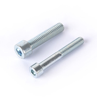 DongJi Vente en gros Jeu de boulons à écrou en acier inoxydable Boulons hexagonaux à demi-filetage DIN931 Zinc Grade 12.9 Finition unie Tournevis d'implant