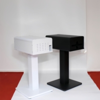Support de protection pour imprimante DNP RX1HS/HITI P525L avec bac de récupération de papier intégré pour boîtier métallique