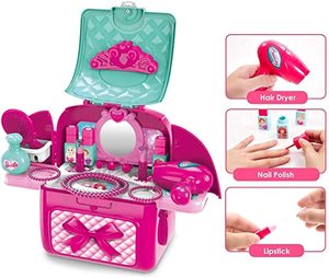 Ragazze Pretend Gioca Set di Trucco con Rosa Zaino <span class=keywords><strong>per</strong></span> Le Bambine Regalo Di Compleanno di bellezza make up kit <span class=keywords><strong>per</strong></span> le ragazze - Product Image 6