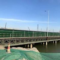 Pont en acier préfabriqué industriel à structure robuste pour la construction de ponts de traversée de rivière