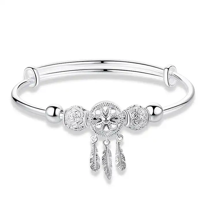 dream catcher 999 silver plated bracelet| Alibaba.com