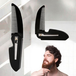 Petit peigne pliant de poche pour hommes Nouveau mode peigne commun à poignée en plastique pour usage domestique pour barbes et boucs - Product Image 3