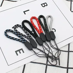 Short Nylon Wrist Grip Lanyard Phone Strap DIY Mobile Accessory for Flash Drive Keychain ID Badge Holder Handmade Hanging Rope