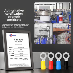 Đồng thau điện dập Vòng thiết bị đầu cuối cách điện cáp Lug dây uốn nối Spade & Vòng Spade thiết bị đầu cuối - Product Image 6