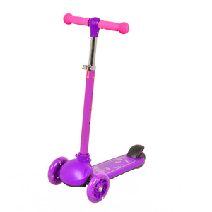 Trottinette pour enfants à partir de 3 ans, réglable en hauteur, légère, violette - Product Image 1