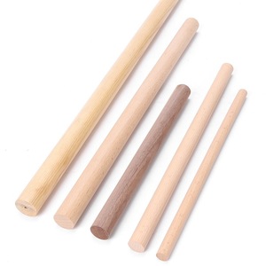 DIY kayu padat papan panjang bulat untuk dekorasi rumah tongkat bambu untuk posisi tiang dan kerajinan tersedia dalam kotak