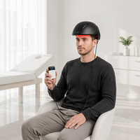 Casque laser professionnel avec technologie VCSEL avancée, options de modes multiples, conception sans fil rechargeable, OEM ODM