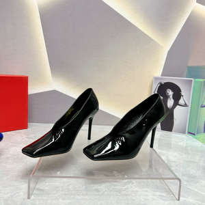 Elegantes y Sensuales Tacones de Aguja de Cuero con Punta Cuadrada para Oficina, Bodas y Eventos al Aire Libre - Valentinos - Product Image 3