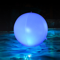 Ballons de plage LED gonflables programmables DMX512 télécommandés, étanches IP68, pour fêtes, en plastique, flottants, rechargeables