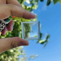Colgante de Lente con Filtro de Mosaico de Cristal Pixelado de Minecraft para Llavero y Bolsa, Regalo