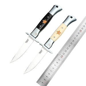 Coltello Tattico Russo Pieghevole X12M con Lama <span class=keywords><strong>in</strong></span> Alluminio Aeronautico e Manico <span class=keywords><strong>in</strong></span> Resina, Coltello da <span class=keywords><strong>Tasca</strong></span> per Caccia e Sopravvivenza EDC - Product Image 6