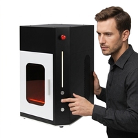 水晶3D激光雕刻机2D 3D内标刻印355nm紫外激光器5W 70x70mm升降台RK-CAD软件Windows玻璃