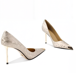 Manufacturer Custom New Arrival Elegant Versatile <strong>Evening</strong> Banquet Comfortable Wear <strong>Low</strong> <strong>Heel</strong> Pointed Toe Pumps Women <strong>Shoes</strong> - Product Image 1