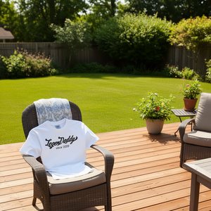 T-shirt Legendaddy Since 2009, camicia casual bianca da uomo - Product Image 3