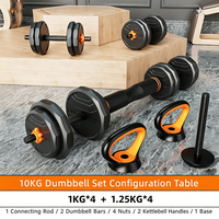 Haltères pour hommes, équipement de fitness à domicile, poids réglables, barres, kettlebells, ensembles d'équipement d'entraînement de force, vente en gros
