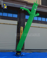 Bon prix, Sky Dancer gonflable vert de 20 pieds pour la publicité