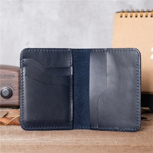 Handmade Minimalist Genuine Leather <b>Wallet</b> Crazy Horse Distressed <b>Wallets</b> <b>for</b> <b>Men</b> Gifts Card Holder - Product Image 5