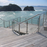 PRIMA Garde-corps en verre sans cadre, balustrade en verre trempé, garde-corps en verre, poteau en acier inoxydable, main courante de balcon moderne, sur mesure