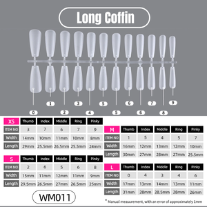 <span class=keywords><strong>Faux</strong></span> <span class=keywords><strong>ongles</strong></span> à presser en gel 3D acrylique de luxe très résistants, faits main, de haute qualité, en gros, longs, forme cercueil, à coller, taille grande - Product Image 2