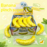 Jouet Squishy Banane Pelée en PU, Simulation Réaliste, Rebond Lent, Anti-Stress, Doux, 17CM, Unisexe, 3+ Ans, Fabrication Personnalisée
