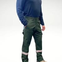 Pantalon de travail haute visibilité OEM pour mécanicien, respirant, multipoches, devant plat, taille mi-haute pour homme