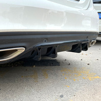 Aksesoris Mobil Suplai Pabrik, Splitter Bibir Bumper Belakang untuk Mercedes Benz C Class W205 Facelift 2019-2021