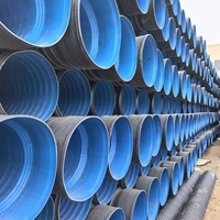 Tuyau en PEHD à double paroi ondulée SN4/SN8, directement de l'usine, pour drainage des eaux usées municipales