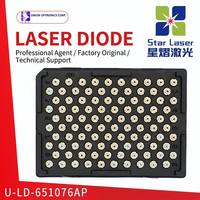 Diode laser rouge originale Union Optronics U-LD-651076AP 650nm 10mW TO-18 pour capteur d'indicateur industriel, scanner PDI