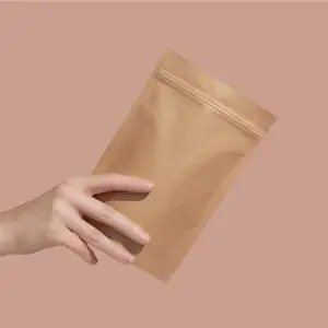 Wholesale Biodegradable Self Seal Kraft Paper Bag Food Packaging