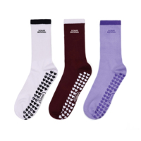 Nouvelles Chaussettes de Yoga Antidérapantes pour Femmes avec Logo, en Coton, pour Pilates, Marque Personnalisée, Chaussettes de Sport