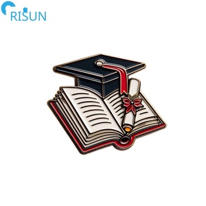 Cadeau de gradué souvenir personnalisé Mortarboard Graduation Diplôme Cadeau Épinglettes Badges Broches Épingles en émail de graduation personnalisées - Product Image 4