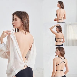 Soutien-gorge sexy pour femmes européennes et américaines, dos nu en U, sans armatures, grande <span class=keywords><strong>taille</strong></span>, avec armatures souples, lingerie estivale, bonnets unis - Product Image 4