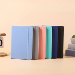 A5 PU Notebook Hardcover Elastic Band Business High-end <b>Journal</b> Enterprise Customized LOGO Wholesale Promotion - Product Image 1
