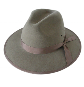 Autunno inverno 100% lana Australiana <span class=keywords><strong>safari</strong></span> cappello con fascia di cuoio reale - Product Image 2