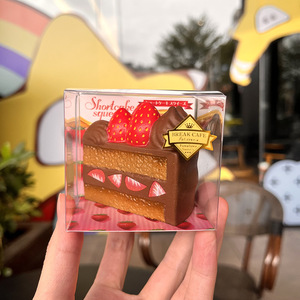 ของเล่นบีบคลายเครียดรูปเค้กสตรอว์เบอร์รี่แบบจำลองจากญี่ปุ่น เนื้อนุ่ม บีบแล้วคืนรูปช้า เหมาะสำหรับทุกวัย ขายส่ง - Product Image 3