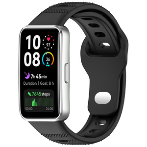 Prix usine 2025 Bracelet en caoutchouc souple pour <span class=keywords><strong>Huawei</strong></span> <span class=keywords><strong>Band</strong></span> 10 9 8 Bracelet de montre Bracelet de montre Sport en silicone Bracelet de montre - Product Image 5