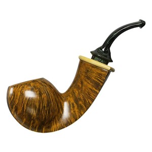 MUXIANG Handmade Solid Wood Bent Tobacco Pipe Fragrant Photinia Wood Smoking Equipment For Men - Product Image 5