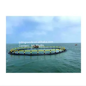 10m hochwertige Hdpe Floating Net Fisch käfige für die Aquakultur