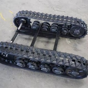 Châssis de robot à chenilles en caoutchouc de haute qualité, plateforme sur chenilles robuste pour équipement de construction avec moteur - Product Image 2
