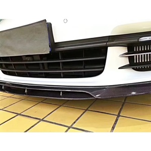 Parachoques Delantero y Alerón Delantero de Fibra de Carbono con Guía Inferior para Coche Panamera 2017-2023 - Product Image 4