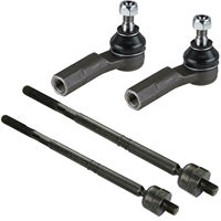 Barra de amarre para coche, parte frontal de junta Axial para Audi, Seat, Skoda, VW, izquierda y derecha, 1K0423811A, 1K0423812A, 2 unidades