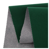 Usine de Chine Flock Tissu Vert Long Pile Velours Flock
