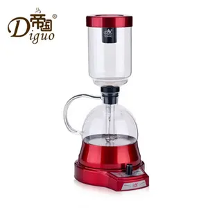 Diguo 110 V 220 V Rosso Digitale a Colori di Vuoto Elettrico Rotary Knob Bilanciamento del Sifone macchina per il Caffè Per Uso Familiare