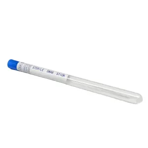 Laboratory use White Color Aluminum Stick EO Sterile Individual Packed Medical Sterile Swab Sticks