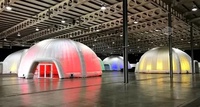 Tente gonflable d'igloo de dôme de partie tente de dôme d'éclairage menée tente gonflable antigel gonflable de dôme de chapiteau d'igloo