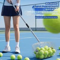 Ramasseur de balles de tennis léger de 1,15 kg, ergonomique, pour soulager le dos, pour l'entraînement