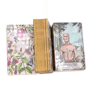 Impresión personalizada Black Soul Tarot Black Edition Ii Black Girl Men Tarjetas de afirmación mágica Daily Gold And Black Oracle Tarot Cards - Product Image 4
