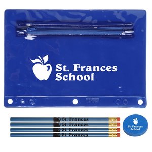 Ensemble de crayons et gommes personnalisés avec logo, étui en bois, fournitures scolaires, papeterie, lot pour étudiants, enseignants, salle de classe - Product Image 2