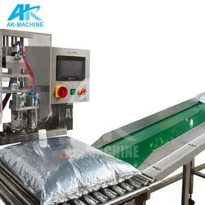 Plastic Bag Water Filling Machine / Big Bag BIB Filling Capping System With Bag In Box Filling Machinery